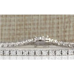4.06 CTW Natural Diamond Bracelet In 18K White Gold