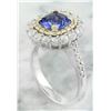 Image 3 : 2.71 CTW Tanzanite 18K Two Tone Gold Diamond Ring