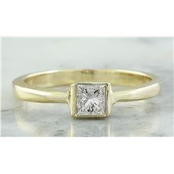 0.35 CTW Diamond 18K Yellow Gold Engagement Ring