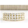 Image 1 : 1.75 CTW Natural Diamond Ring In 18K Yellow Gold