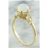 Image 3 : 1.08 CTW Opal 18K Yellow Gold Diamond Ring