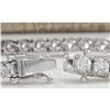 Image 2 : 6.96 CTW Natural Diamond Bracelet In 18K Solid White Gold