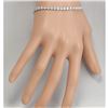 Image 3 : 6.96 CTW Natural Diamond Bracelet In 18K Solid White Gold
