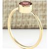 Image 3 : 0.80 CTW Natural Pink Tourmaline Ring In 14k Yellow Gold