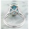 Image 3 : 8.70 CTW Zircon 14K White Gold Diamond Ring