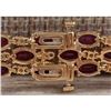 Image 2 : 38.13 CTW Natural Ruby And Dimond Bracelet In 14k Solid Yellow Gold