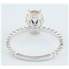 Image 3 : 1.50 CTW Morganite 14K White Gold Ring