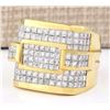 Image 2 : 6.90 CTW Natural Diamond Ring In 18K Yellow Gold