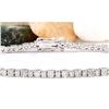 Image 1 : 4.07 CTW Natural Diamond 18K Solid White Gold Bracelet