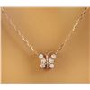 Image 1 : 0.20 CTW Diamond 18K Rose Gold Necklace
