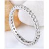 Image 3 : 1.00 CTW Natural Diamond 14K Solid White Gold Ring