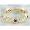 Image 2 : 0.43 CTW Ruby 14K Yellow Gold Diamond Ring