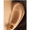 Image 3 : 3.00 CTW Natural Citrine Earrings 18K Solid Yellow Gold
