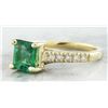 Image 2 : 1.63 CTW Emerald 18K Yellow Gold Diamond Ring