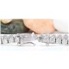 Image 2 : 5.00 CTW Natural Diamond 18K Solid White Gold Bracelet