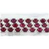 Image 3 : 43.00 CTW Ruby 18K White Gold Diamond Bracelet