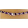 Image 3 : 43.05 CTW Amethyst 18K White Diamond Necklace