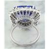 Image 3 : 12.72 CTW Tanzanite 18K White Gold Diamond Ring