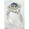 Image 3 : 2.26 CTW Sapphire 18K Two Tone Gold Diamond Ring