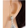 Image 1 : 3.10 CTW Natural Diamond 18K Solid White Gold Earrings