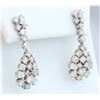 Image 3 : 3.10 CTW Natural Diamond 18K Solid White Gold Earrings