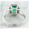Image 4 : 2.10 CTW Emerald 14K White Gold Diamond Ring