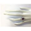 Image 4 : 3.79 CTW Natural Ruby And Diamond Ring 14K Solid White Gold