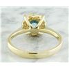 Image 3 : 0.82 CTW Topaz 14K Yellow Gold Diamond Ring