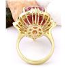Image 3 : 19.89 CTW Natural Kunzite 14K Solid Yellow Gold Diamond Ring