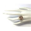 Image 4 : 7.23 CTW Natural Morganite And Diamond Ring 14K Solid Yellow Gold