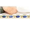 Image 5 : 13.40 CTW Natural Sapphire 14K Solid Yellow Gold Diamond Bracelet