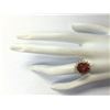 Image 4 : 6.96CTW Natural Mandarin Garnet And Diamond Ring In14K Yellow Gold