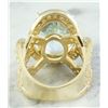 Image 3 : 12.21 CTW Aquamarine 14K Yellow Gold Diamond Ring