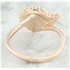 Image 4 : 0.40 CTW Diamond 14K Rose Gold Leaf Ring