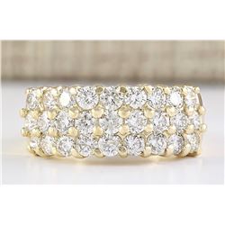 2.00 CTW Natural Diamond Ring In 14k Yellow Gold