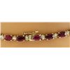 Image 4 : 33.63 CTW Ruby 18K Yellow Gold Diamond Necklace