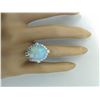 Image 5 : 5.85 CTW Opal 14K White Gold Diamond Ring