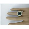 Image 5 : 4.26 CTW Mens Emerald 14K Yellow Gold Diamond Ring