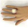 Image 6 : 7.70 CTW Natural Opal 14K Solid Rose Gold Diamond Ring
