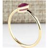 Image 3 : 0.60 CTW Natural Ruby Ring In 18K Yellow Gold