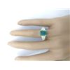 Image 5 : 2.55 CTW Natural Emerald 18K Solid Yellow Gold Diamond Ring