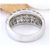 Image 3 : 1.55 CTW Natural Diamond 14K Solid White Gold Ring