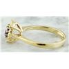 Image 4 : 0.72 CTW Amethyst 14K Yellow Gold Diamond Ring