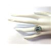 Image 4 : 7.24 CTW Natural Aquamarine And Diamond Ring In 14K Solid Yellow Gold