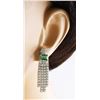 Image 4 : 5.01 CTW Emerald 14K White Gold Diamond Errings