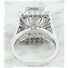Image 3 : 7.23 CTW Aquamarine 18K White Gold Diamond Ring