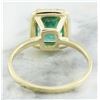 Image 4 : 2.47 CTW Emerald 18K Yellow Gold Diamond Ring