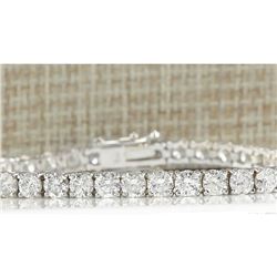 9.00 CTW Natural Diamond Bracelet In 14K White Gold