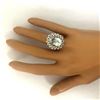 Image 6 : 9.41 CTW Natural Aquamarine 18K Solid White Gold Diamond Ring