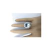Image 5 : 7.00 CTW Natural Aquamarine 14K Solid White Gold Diamond Ring